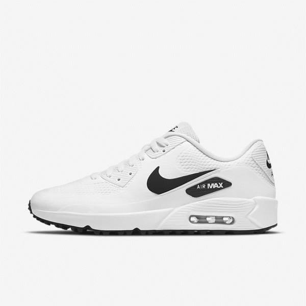 Nike Air Max 90 G Ženske Cipele za golf Bijele Crne | NK417PLX