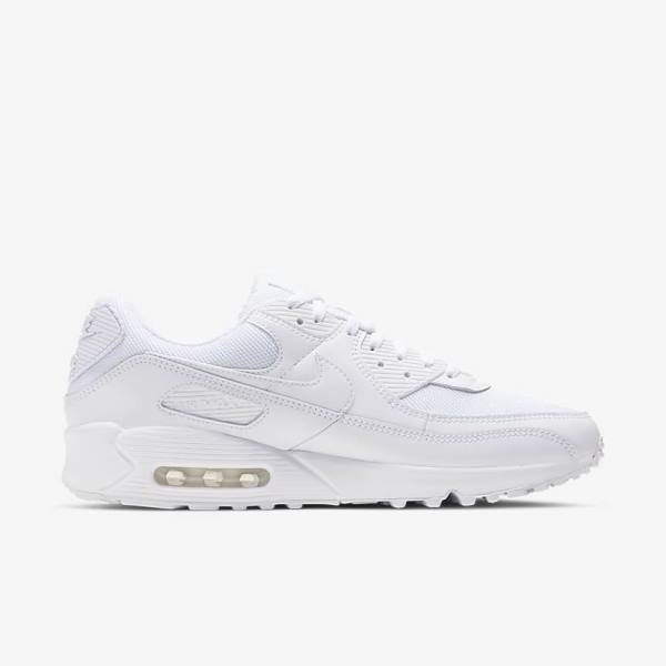 Nike Air Max 90 Muške Tenisice Bijele Sive Bijele | NK068EFP