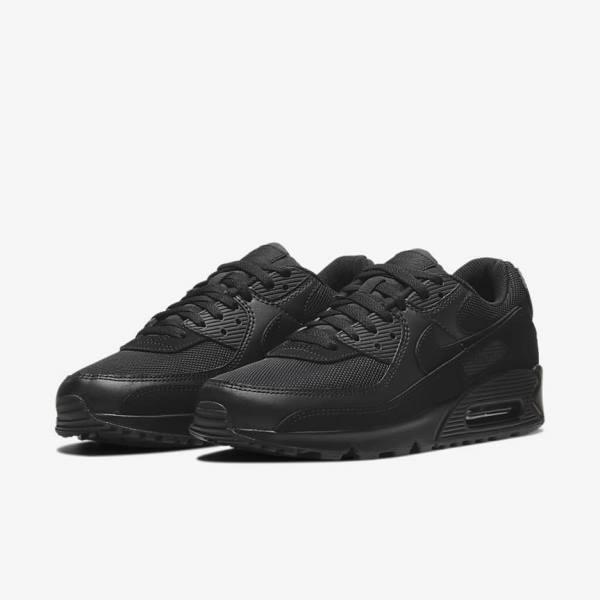 Nike Air Max 90 Muške Tenisice Crne | NK519USB