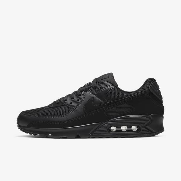 Nike Air Max 90 Muške Tenisice Crne | NK519USB