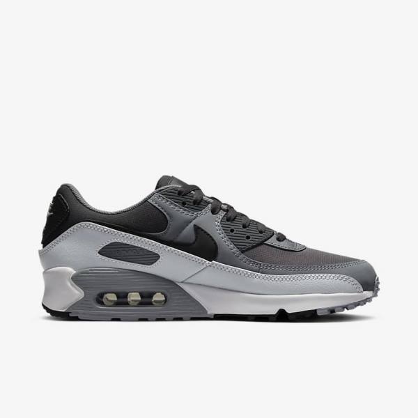 Nike Air Max 90 Muške Tenisice Tamno Sive Crne | NK267EOF