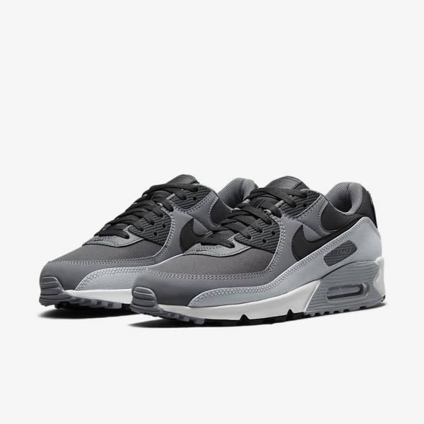 Nike Air Max 90 Muške Tenisice Tamno Sive Crne | NK267EOF