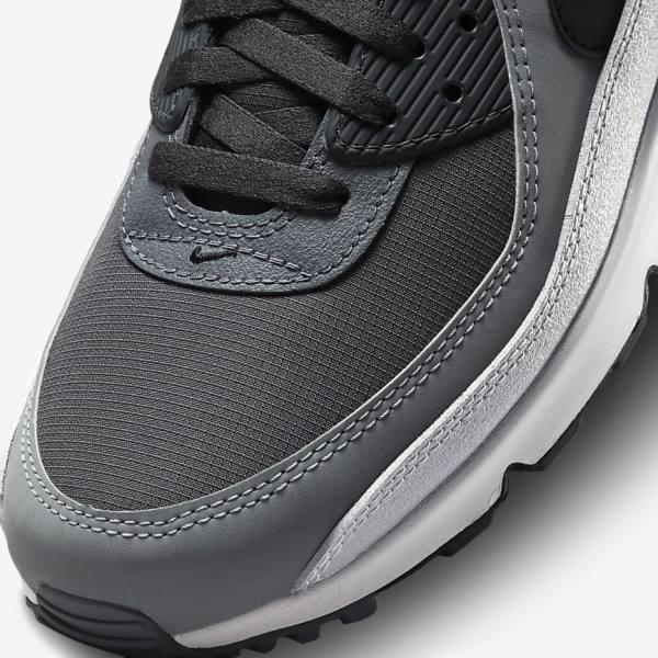 Nike Air Max 90 Muške Tenisice Tamno Sive Crne | NK267EOF