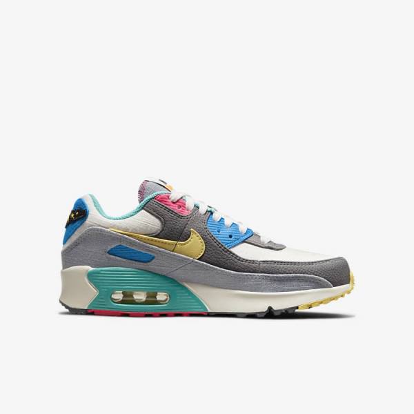 Nike Air Max 90 Older Dječje Tenisice Sive Roze | NK397HLU