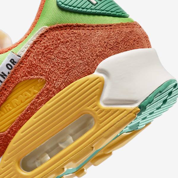 Nike Air Max 90 SE Muške Tenisice Zelene Narančaste Zelene | NK809NUM