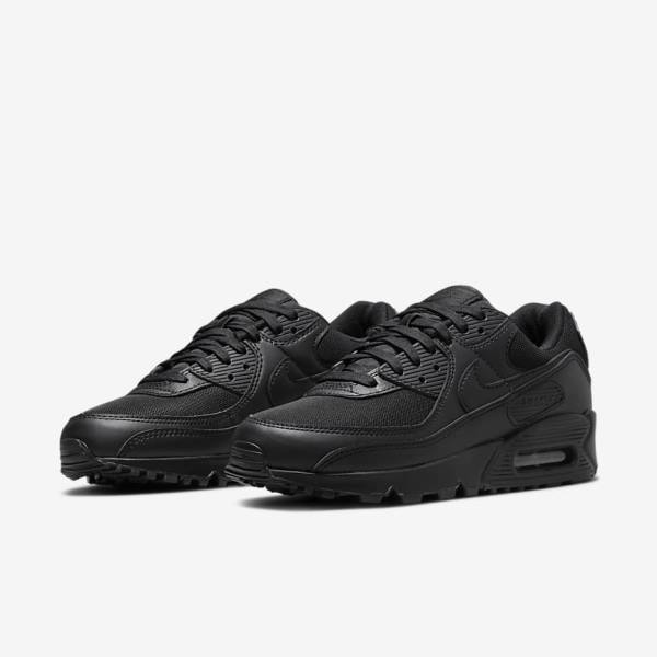 Nike Air Max 90 Ženske Tenisice Crne | NK734ESK