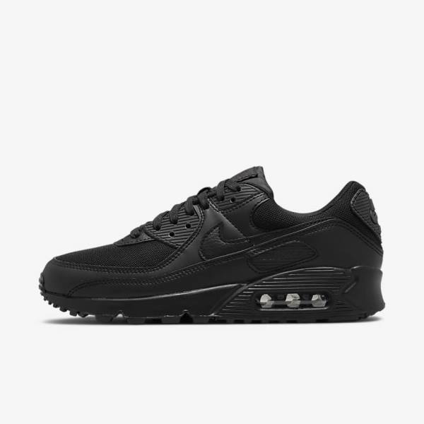 Nike Air Max 90 Ženske Tenisice Crne | NK734ESK