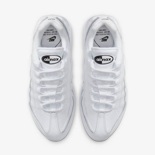 Nike Air Max 95 Essential Ženske Tenisice Bijele Crne | NK265VBD