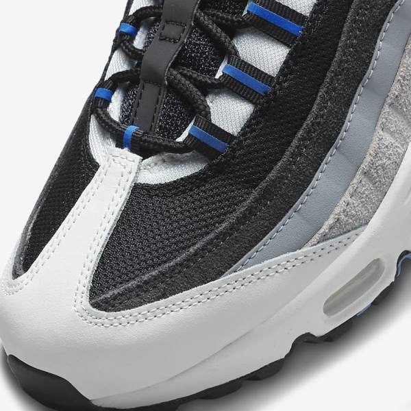 Nike Air Max 95 Muške Tenisice Crne Tamno Sive Plave | NK197WDG