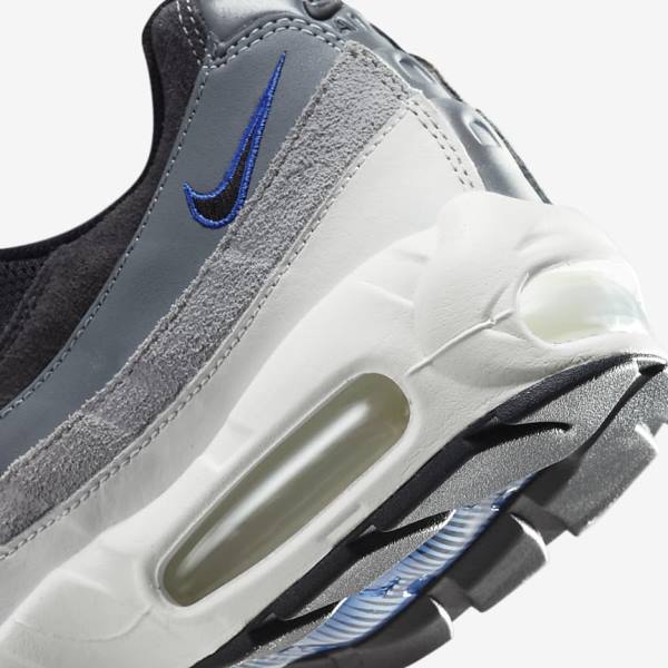 Nike Air Max 95 Muške Tenisice Crne Tamno Sive Plave | NK197WDG