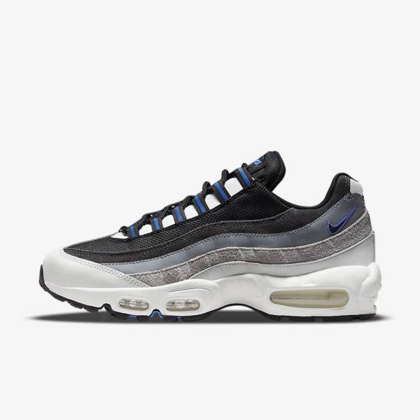 Nike Air Max 95 Muške Tenisice Crne Tamno Sive Plave | NK197WDG