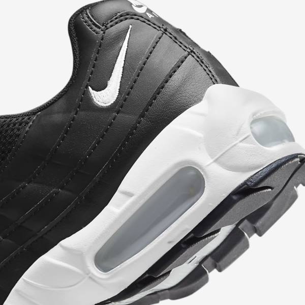 Nike Air Max 95 Ženske Tenisice Crne Bijele | NK450BOU