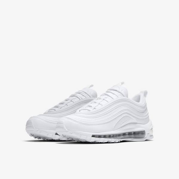 Nike Air Max 97 Older Dječje Tenisice Bijele Metalne Srebrne Bijele | NK834CAZ