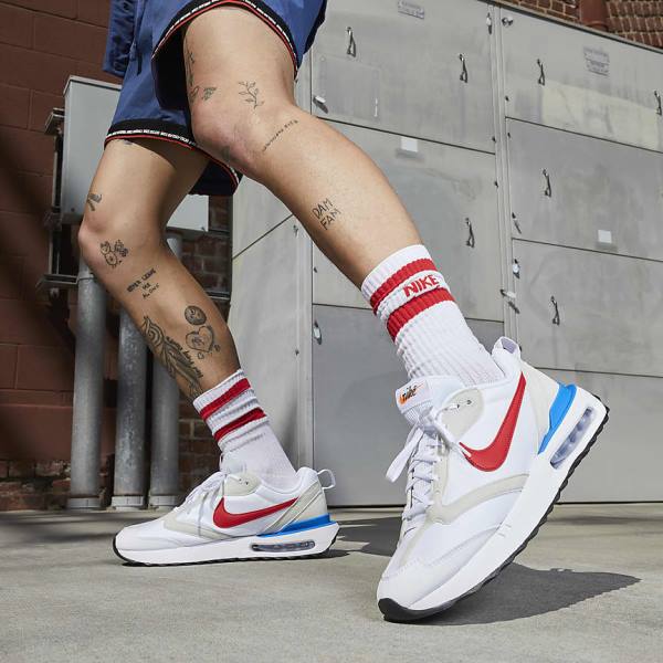 Nike Air Max Dawn Muške Tenisice Bijele Plave Crne Crvene | NK817ZGX