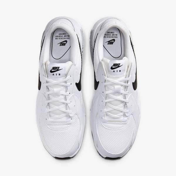 Nike Air Max Excee Muške Tenisice Bijele Platine Crne | NK948FAG