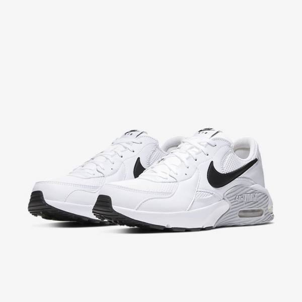 Nike Air Max Excee Muške Tenisice Bijele Platine Crne | NK948FAG