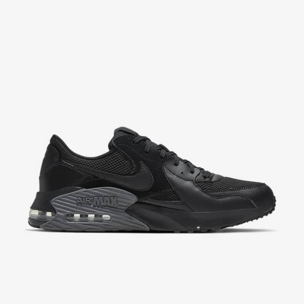 Nike Air Max Excee Muške Tenisice Crne Tamno Sive | NK645KNU