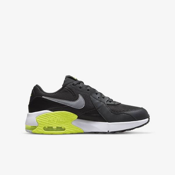 Nike Air Max Excee Older Dječje Tenisice Tamno Sive Crne Sive | NK391CST