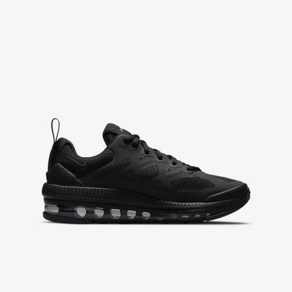 Nike Air Max Genome Older Dječje Tenisice Crne Tamno Sive | NK819SKH