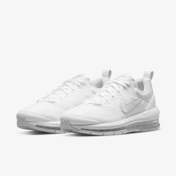 Nike Air Max Genome Ženske Tenisice Bijele Platine Bijele | NK576WBP