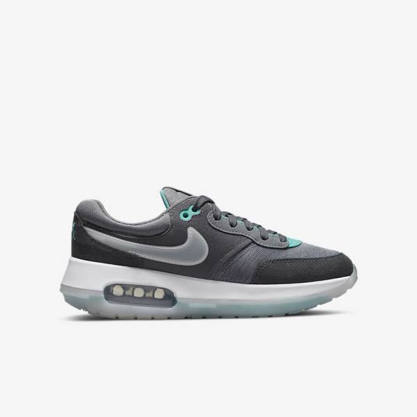 Nike Air Max Motif Older Dječje Tenisice Sive Tirkizne Tamno Sive Crne | NK094SQK