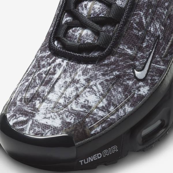 Nike Air Max Plus 3 Muške Tenisice Crne Tamno Sive Bijele | NK143UTD