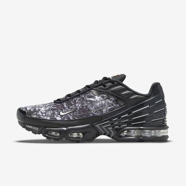 Nike Air Max Plus 3 Muške Tenisice Crne Tamno Sive Bijele | NK143UTD