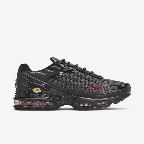 Nike Air Max Plus 3 Muške Tenisice Crne Srebrne Crvene | NK975EXN