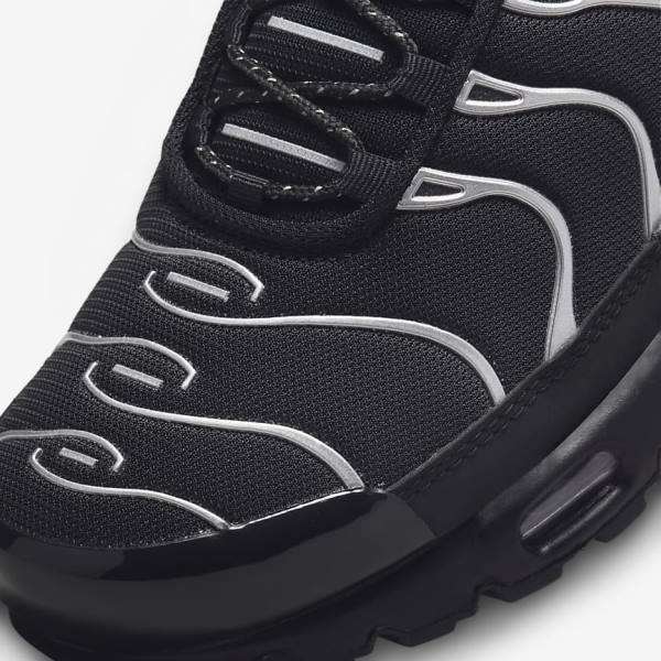 Nike Air Max Plus Muške Tenisice Crne Zelene Metalne Srebrne Crne | NK716KDS