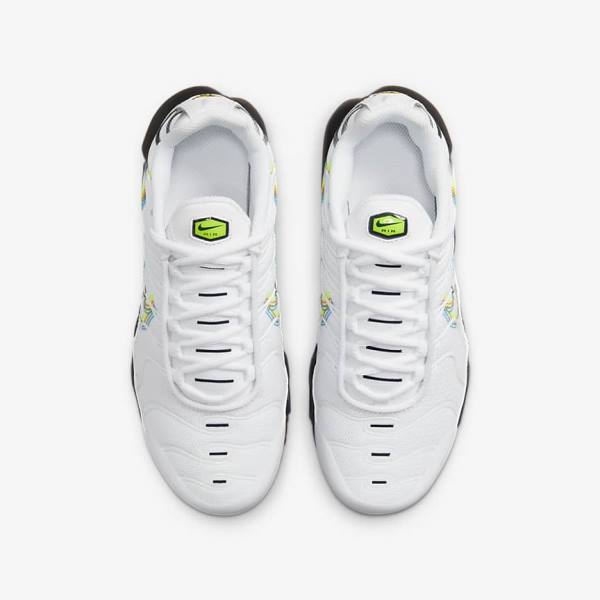 Nike Air Max Plus Older Dječje Tenisice Bijele Sive Plave | NK094XSC