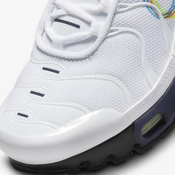 Nike Air Max Plus Older Dječje Tenisice Bijele Sive Plave | NK094XSC