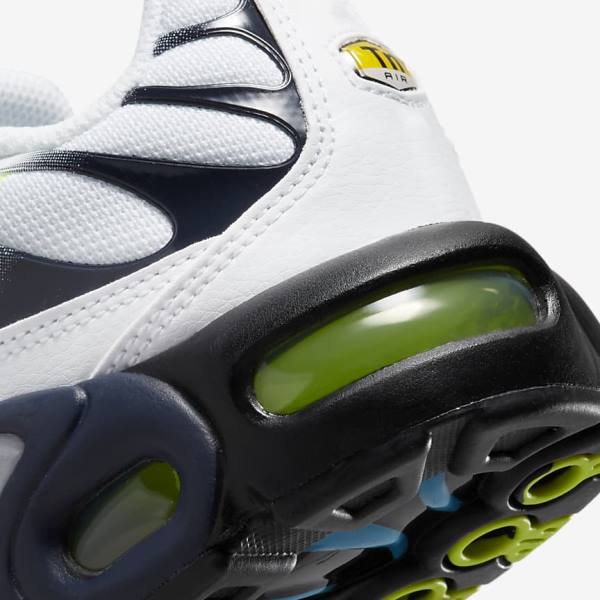 Nike Air Max Plus Older Dječje Tenisice Bijele Sive Plave | NK094XSC