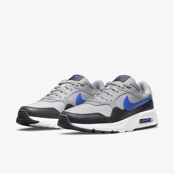 Nike Air Max SC Muške Tenisice Svijetlo Sive Tamno Sive Bijele Kraljevska Plava | NK483OWA