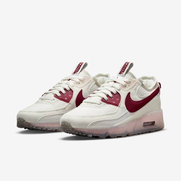 Nike Air Max Terrascape 90 Ženske Tenisice Bijele Roze Bordo | NK826FVD