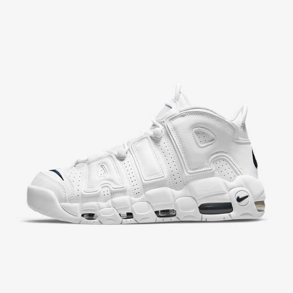 Nike Air More Uptempo 96 Muške Tenisice Bijele Tamnoplave | NK408OLD