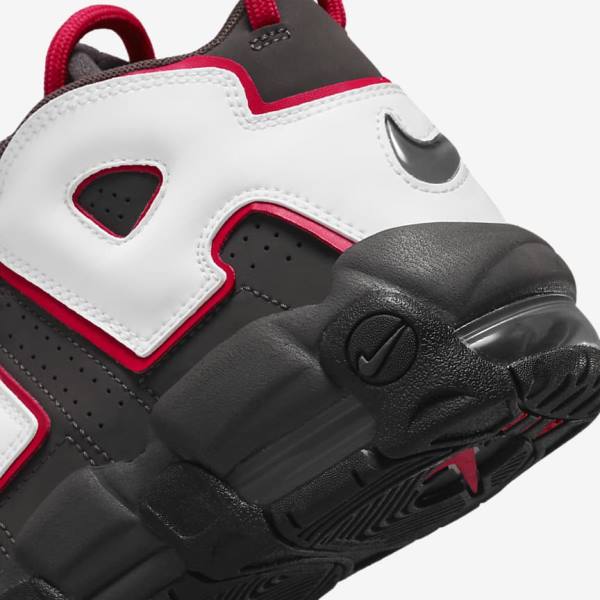 Nike Air More Uptempo Older Dječje Tenisice Sive Crne Crvene Bijele | NK914NGD