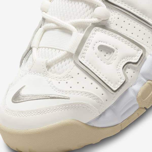 Nike Air More Uptempo Older Dječje Tenisice za košarku Bijele Smeđe Svijetlo | NK958KZF