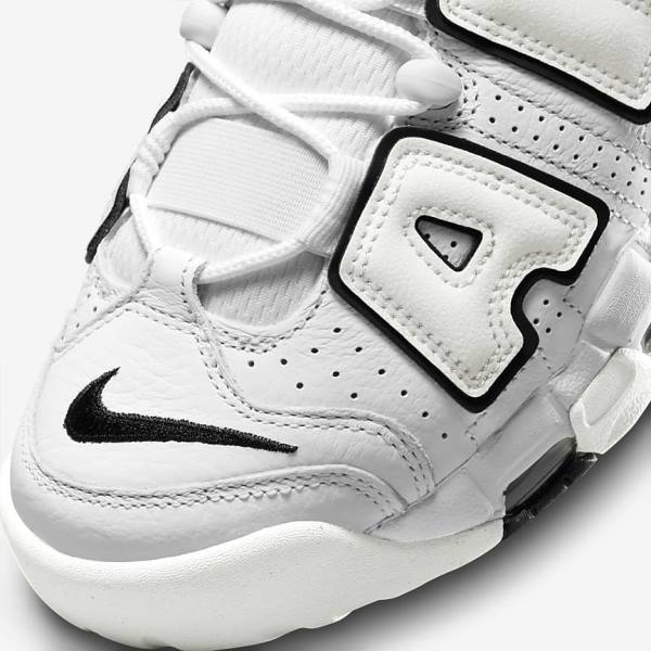 Nike Air More Uptempo Ženske Tenisice Bijele Crne | NK726XYF