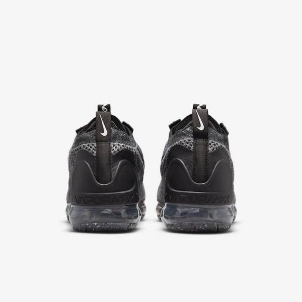 Nike Air VaporMax 2021 FK Muške Tenisice Crne Bijele Tamno Sive Crne | NK538BZT