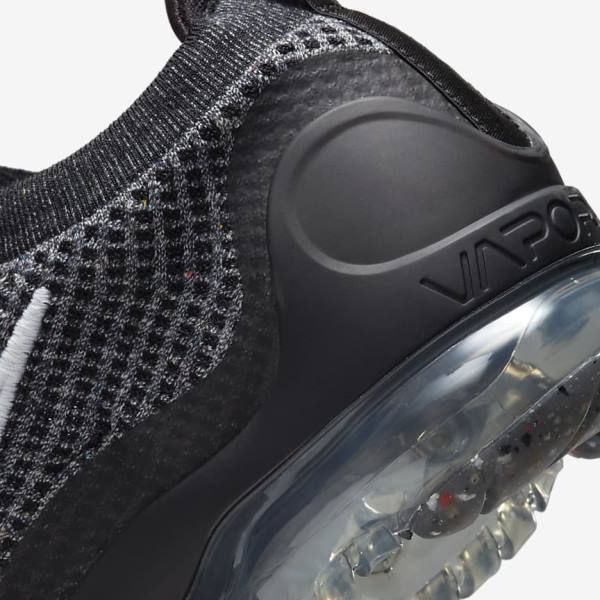 Nike Air VaporMax 2021 FK Muške Tenisice Crne Bijele Tamno Sive Crne | NK538BZT