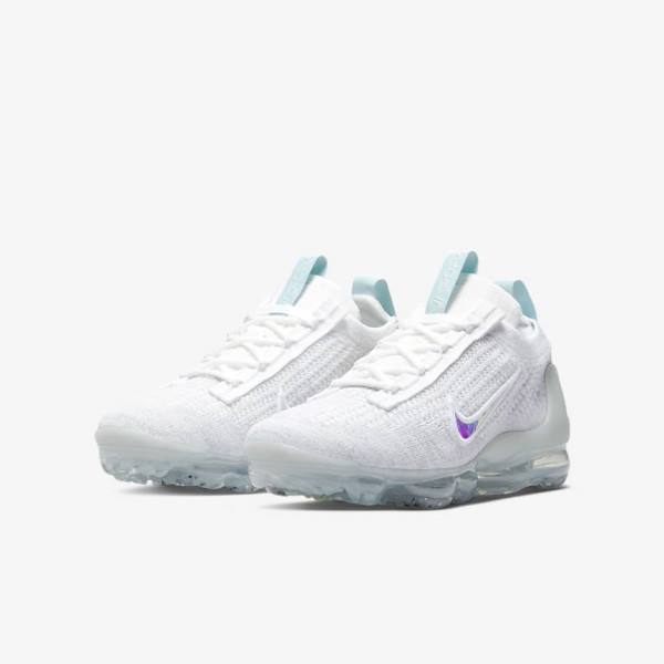 Nike Air VaporMax 2021 FK Older Dječje Tenisice Bijele | NK049BDP