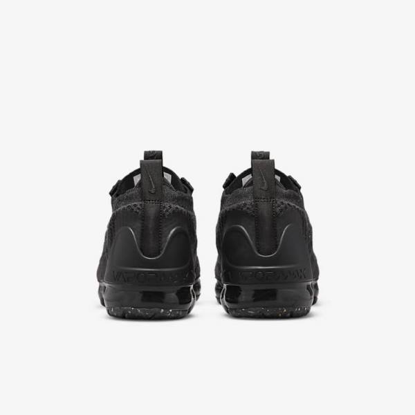 Nike Air VaporMax 2021 FK Older Dječje Tenisice Crne Tamno Sive | NK752OLV