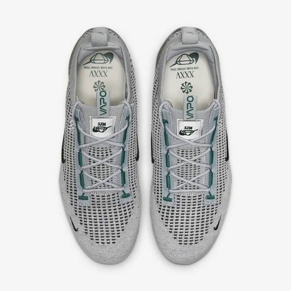 Nike Air VaporMax 2021 FK SE Muške Tenisice Svijetlo Bež Metalne Srebrne Tamno Tirkizne | NK795ART