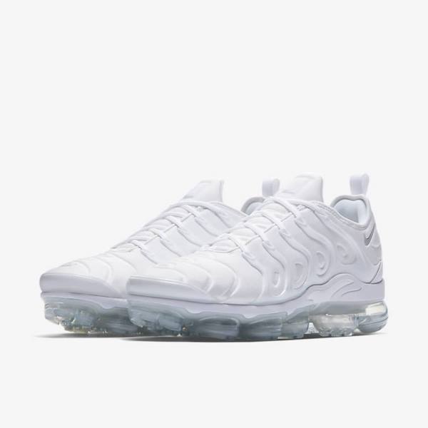 Nike Air VaporMax Plus Muške Tenisice Bijele Platine Bijele | NK159ZAD