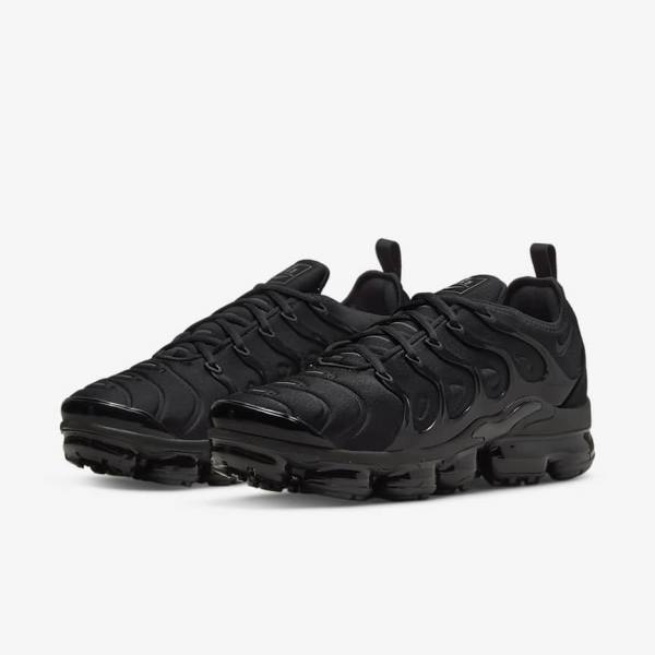 Nike Air VaporMax Plus Muške Tenisice Crne Tamno Sive | NK167SLV