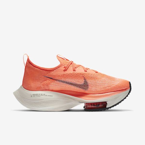 Nike Air Zoom Alphafly NEXT% Flyknit Road Racing Ženske Tenisice Za Trčanje Mango | NK293CVQ