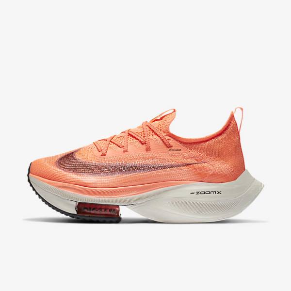 Nike Air Zoom Alphafly NEXT% Flyknit Road Racing Ženske Tenisice Za Trčanje Mango | NK293CVQ