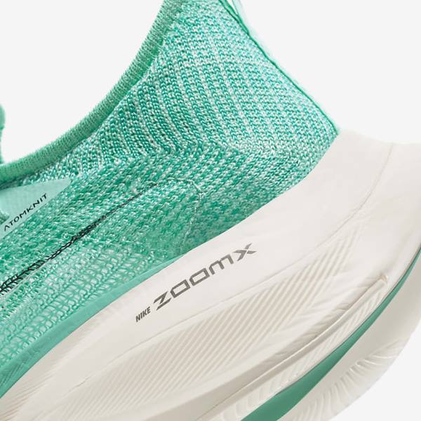 Nike Air Zoom Alphafly NEXT% Flyknit Road Racing Ženske Tenisice Za Trčanje Tirkizne Crne Svijetlo Tirkizne Bijele | NK683MDE