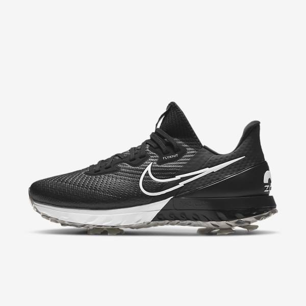 Nike Air Zoom Infinity Tour Muške Cipele za golf Crne Bijele | NK394NKB