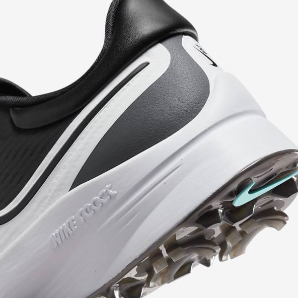 Nike Air Zoom Infinity Tour NEXT% Muške Cipele za golf Crne Sive Tirkizne Bijele | NK105RTY